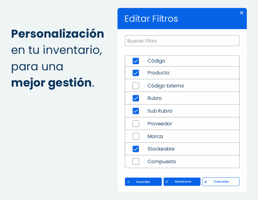 Gestión de stock en dietéticas